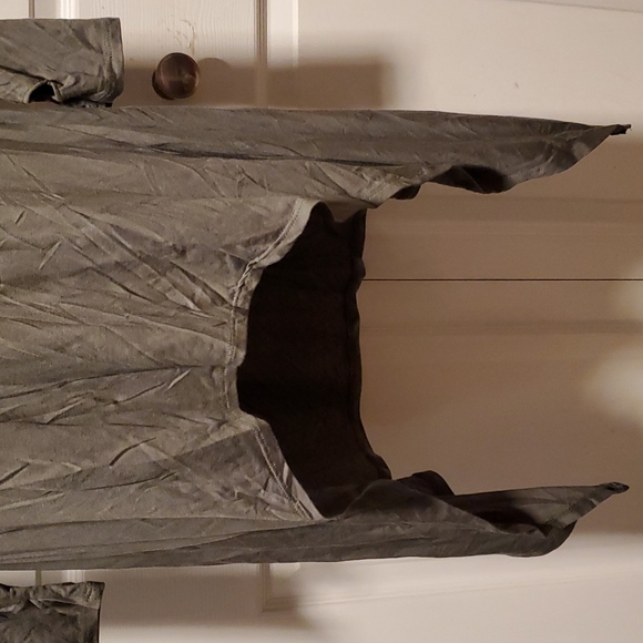 Rags & Couture Olive Green Women's Handkerchief Hem Dress - Size XL - Picture 3 of 8